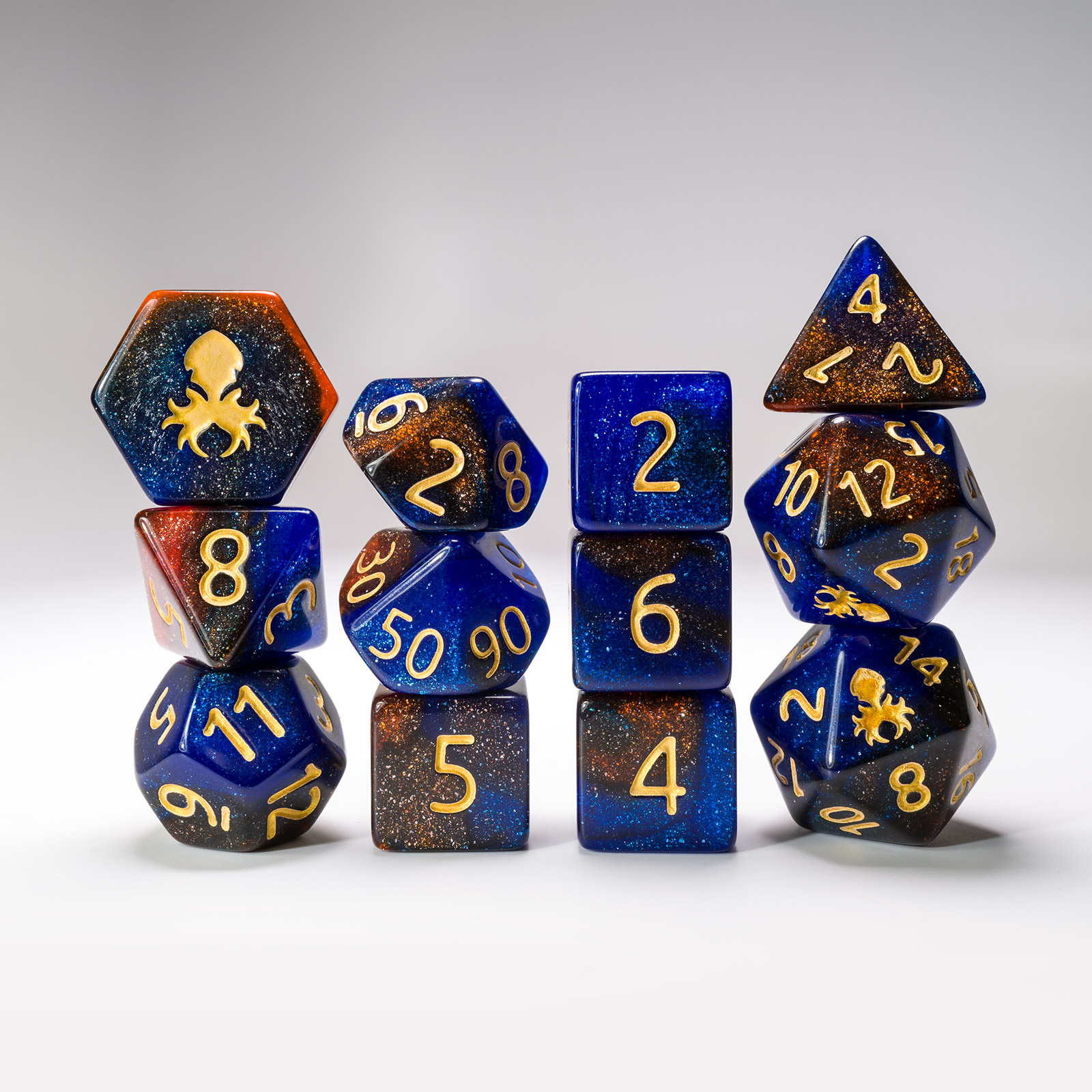 Copper River 12pc Glimmer Dice Set
