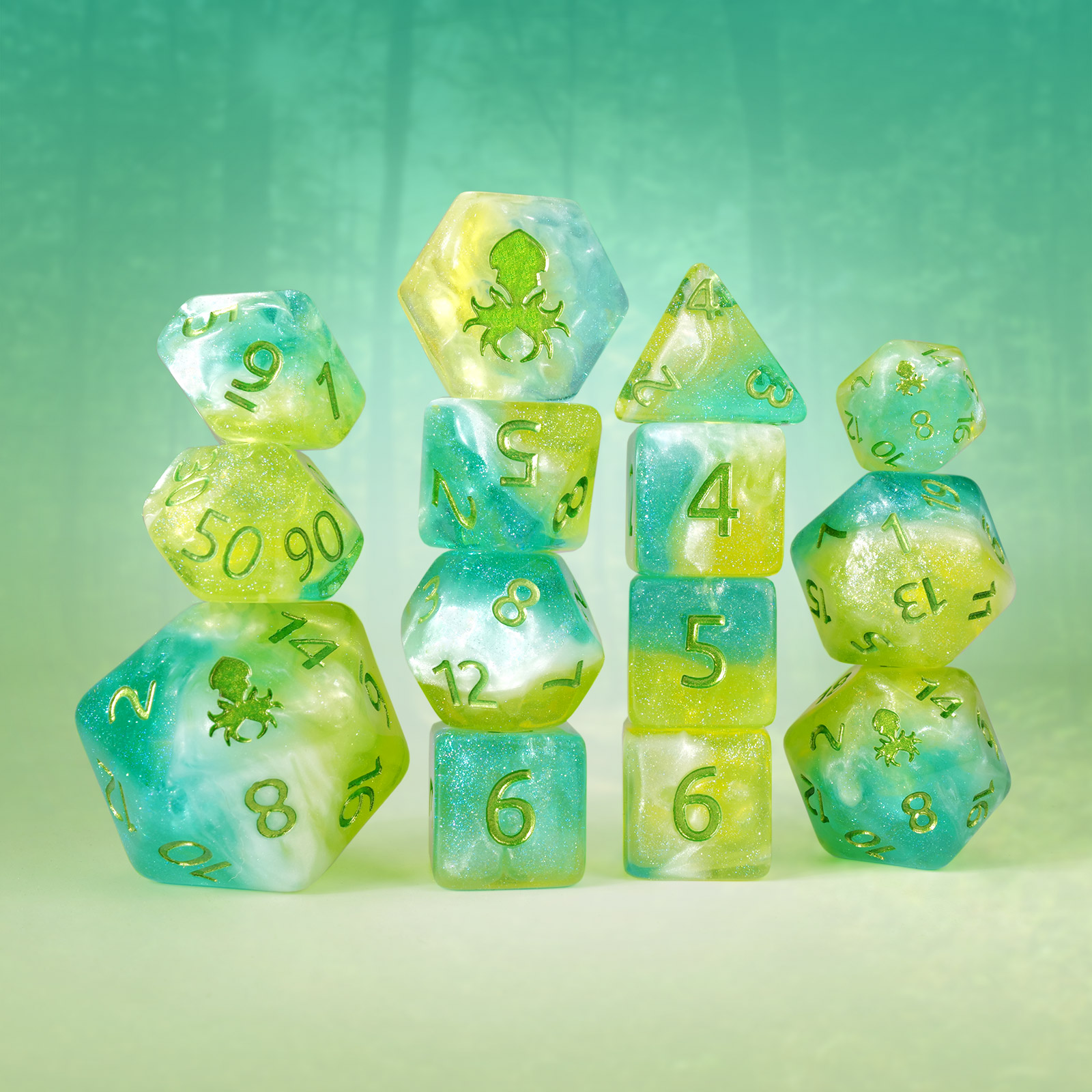 Ostara 14pc Dice Set