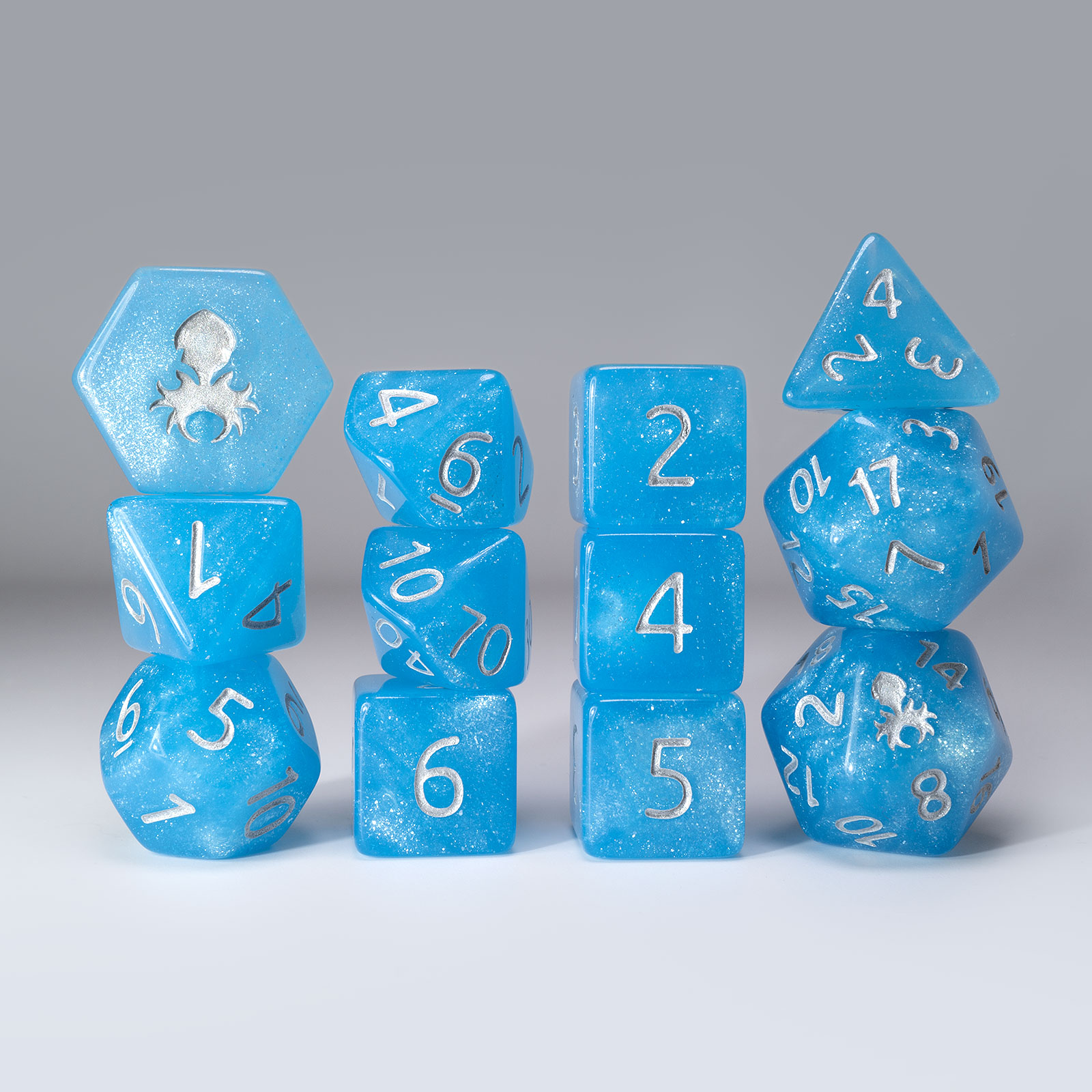 Sea Stout 12pc Glimmer Dice Set