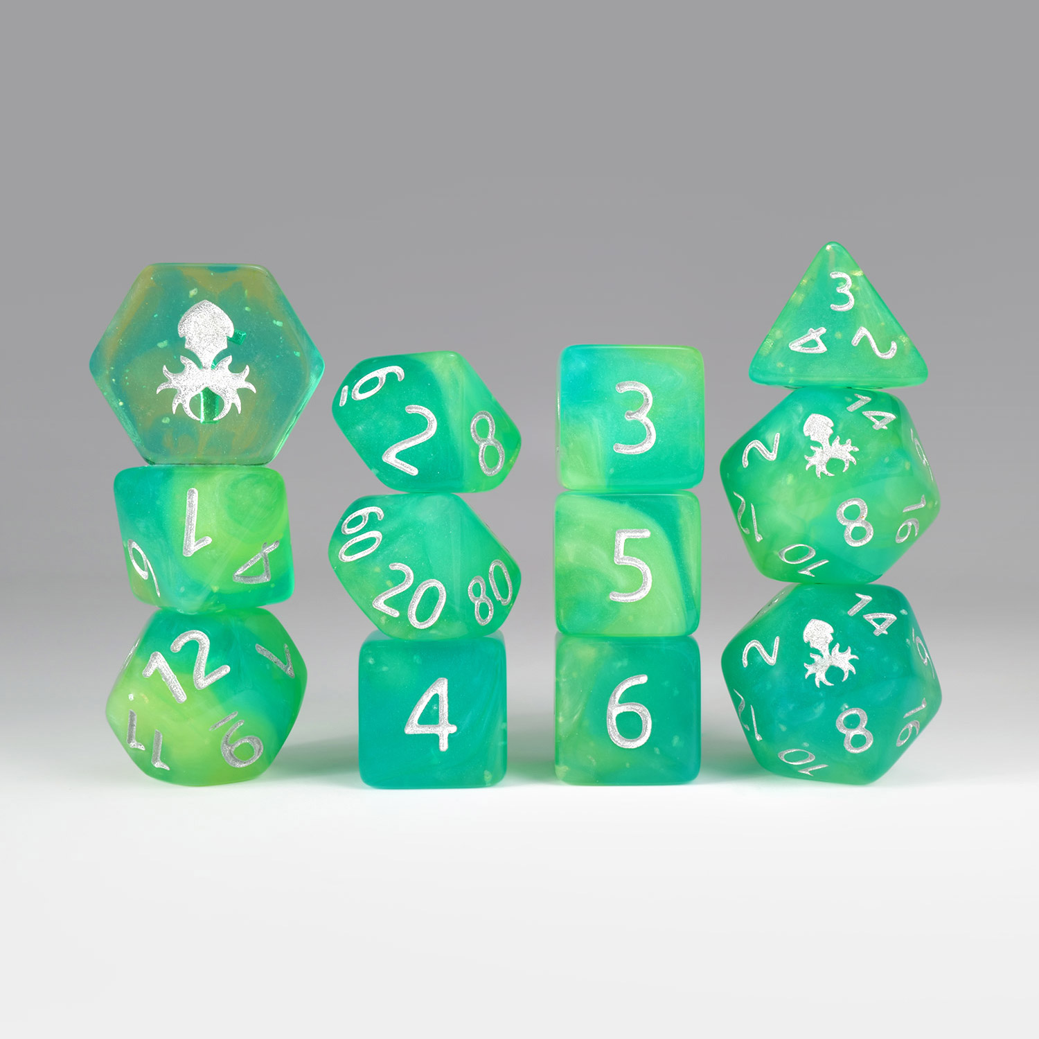 Green Apple Fizz 12pc Dice Set