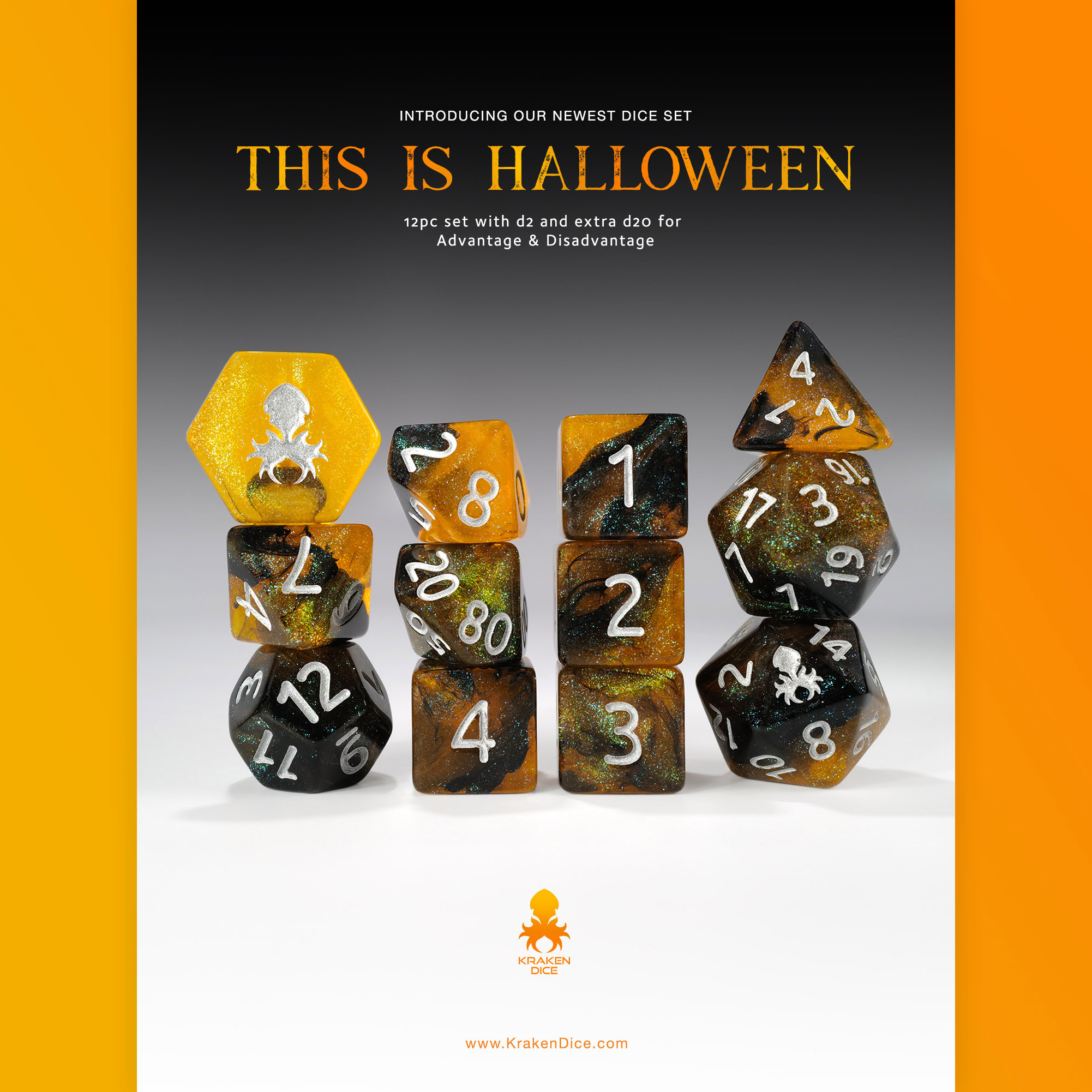 This is Halloween 12pc Dice Set