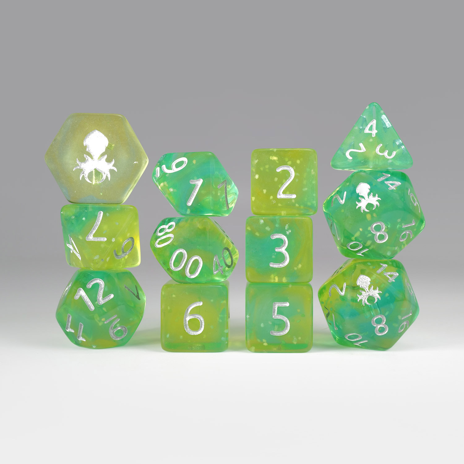 Lemon Lime Fizz 12pc Dice Set
