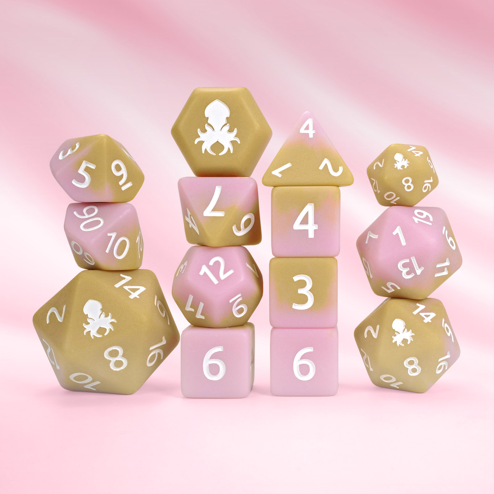 Strawberry Cold Foam Matte 14pc Dice Set